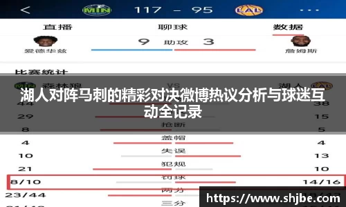 百乐博blb湖人对阵马刺的精彩对决微博热议分析与球迷互动全记录